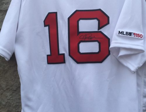 Andrew Benintendi autographed shirt.